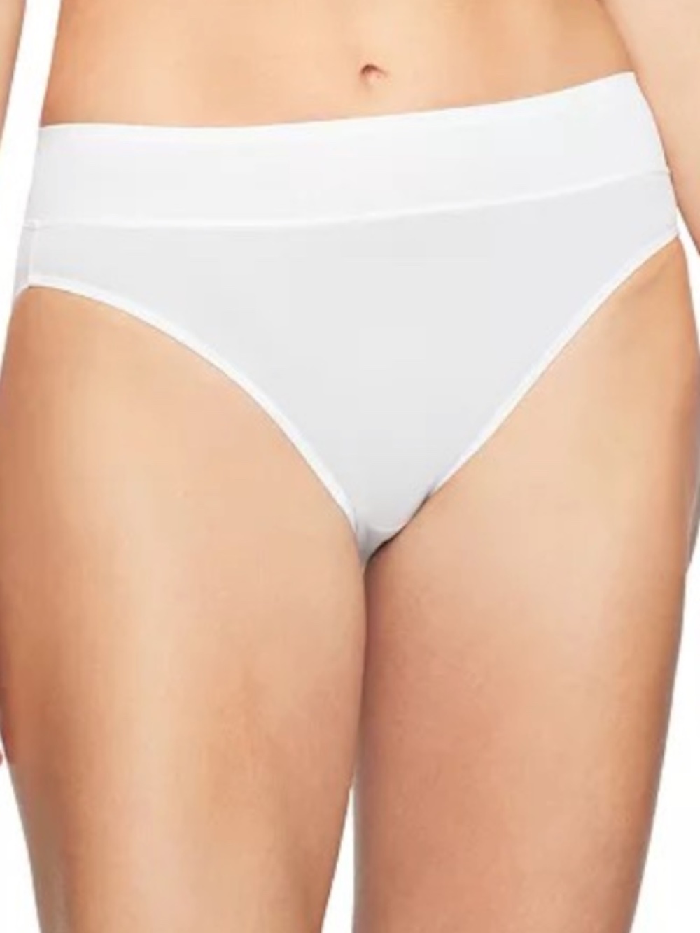 Warners No Pinching No Problems Tailored Hi-Cut Panty 5138 White Size M 7608